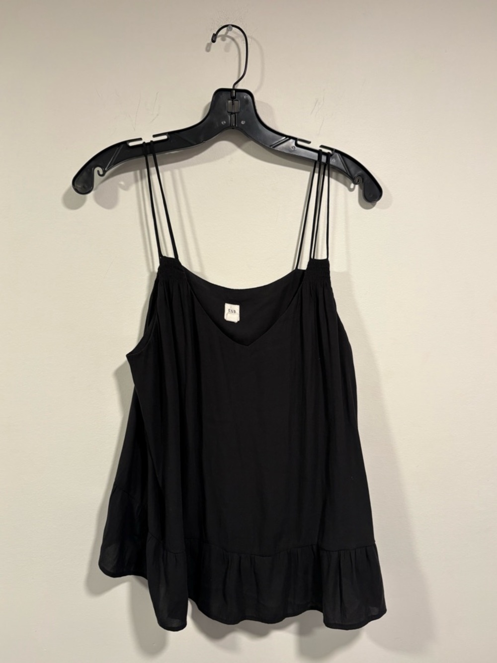 GAP Black Double-Strap V-Neck Camisole